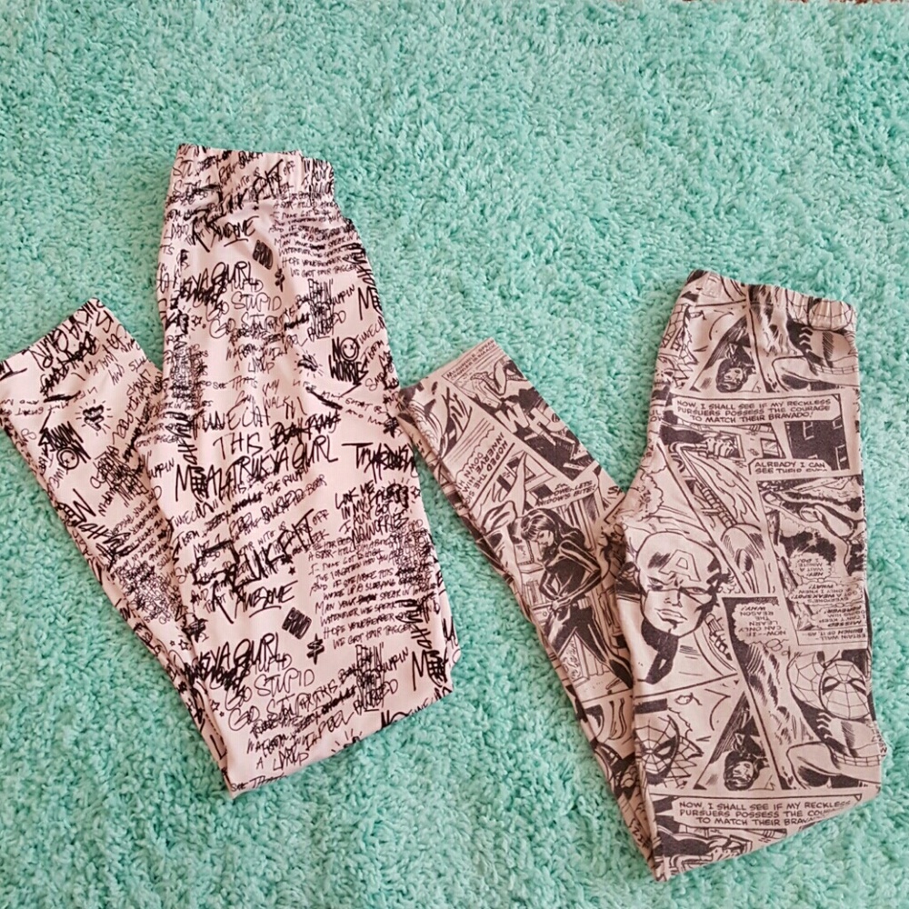Comic book and Trukfit leggings bundle